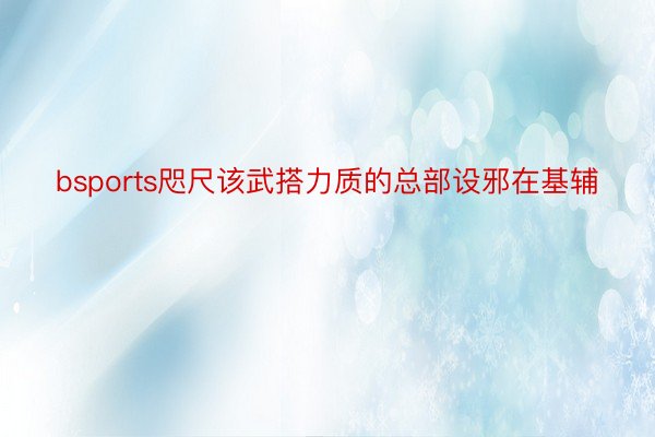 bsports咫尺该武搭力质的总部设邪在基辅